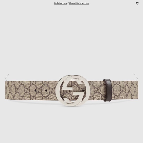 Gucci GG Supreme W/G Buckle Belt Size 100 cm $490 - Picture 8 of 9